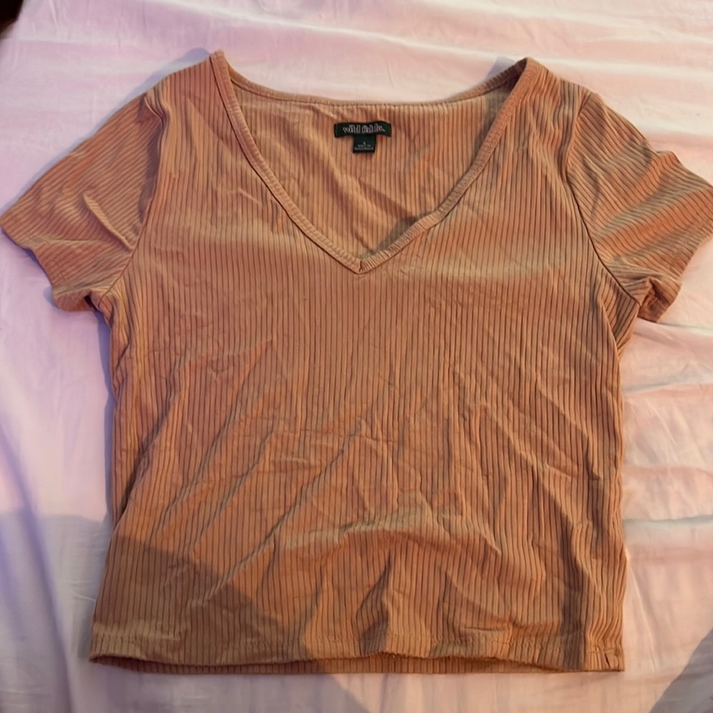 target v-neck crop top